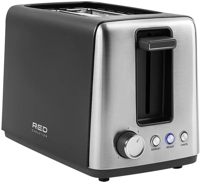 Тостер RED solution RT-44,  темно-серый/серебристый