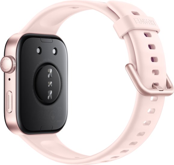 Смарт-часы Huawei Watch Fit 3 Pink Slo-B09 55020CED синхронизация с Android/iOS, экран AMOLED 1.82", поддержка SIM-карты: нет, пульсометр, измерение кислорода в крови, AOD, GPS, Bluetooth
