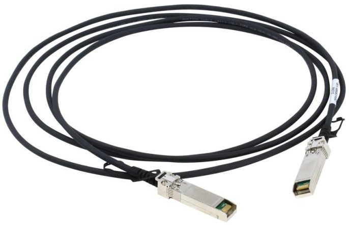 Кабель DAC FUTURE TECHNOLOGIES FT-SFP+CabP-AWG30-1 1м, 30AWG,  медь,  серебристый