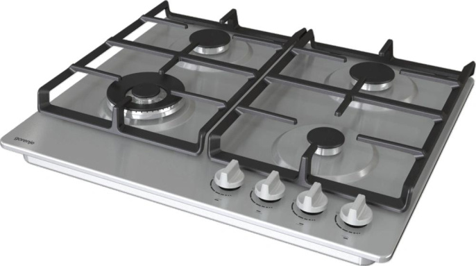 Газовая варочная панель Gorenje GW641XHF,  4 конфорки,  нержавеющая сталь,  серебристый