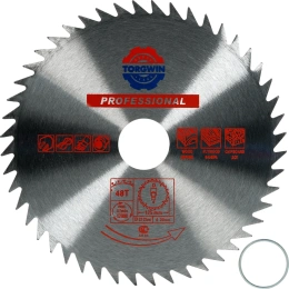 Диск пильный по дереву без победита 125x22.23 мм, 48 зубьев TORGWIN S67077