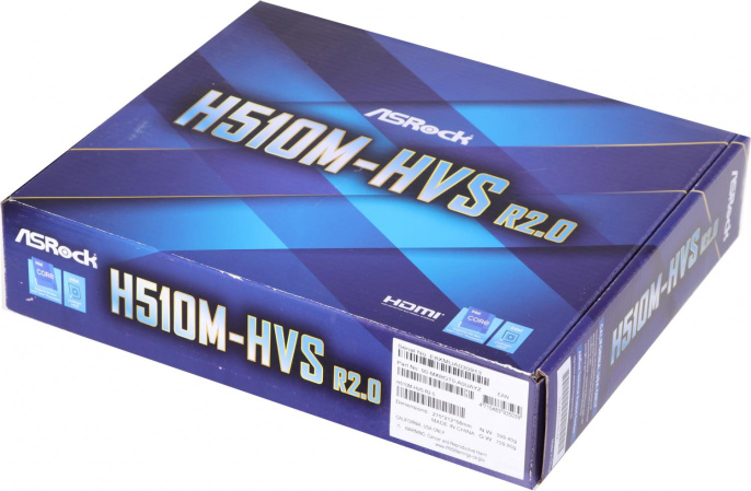 Материнская плата ASRock H510M-HVS R2.0, Socket LGA 1200, Intel H510, mATX, Ret