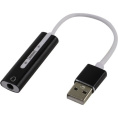 ORIENT AU-04PLB, Адаптер USB to Audio звуковая карта , jack 3.5 mm 4-pole для подключения телефонной гарнитуры к порту USB, кнопки: громкость +/-, играть/пауза/вперед/назад; Windows/Linux/MAC OS