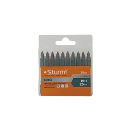 Биты (20 шт; PH1; 25 мм) Sturm 1270101