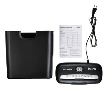 Уничтожитель бумаг Buro Home BU-S601S,  P-1,  6 мм, 6 лист. одновременно, 10л
