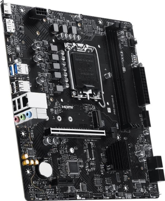 Материнская плата MSI PRO H610M-B, Socket LGA 1700, Intel H610, mATX, Ret