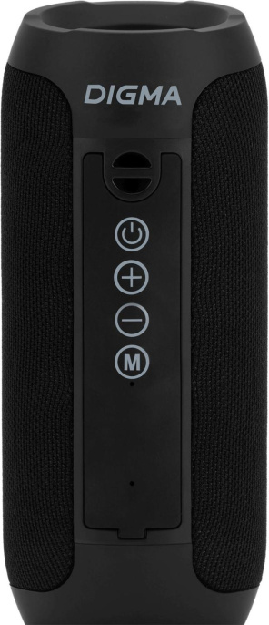 Колонка порт. Digma D-PS1510 черный 10W 2.0 BT 10м 1200mAh