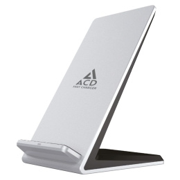 Зарядное устройство ACD БЗУ ACD-W102S-F1S 10Вт, беспроводная Qi, 2-катушки с QC, 5В/2А ; 9В/1,8А RTL