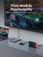 Переключатель CABLETIME CP35G (CT-HS4K3-AG) 3-в-1, HDMI 2.1, 4K@60 Гц, космический серый