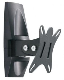 Кронштейн для телевизора Holder LCDS-5003, 10-26", настенный, поворот и наклон,  металлик [lcds-5003 metallic]