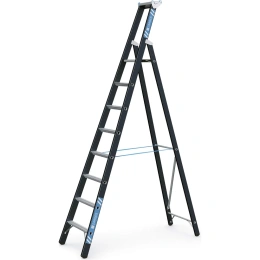 Стремянка с завальцовкой ступеней Zarges Megastep S 8 ступеней 41149