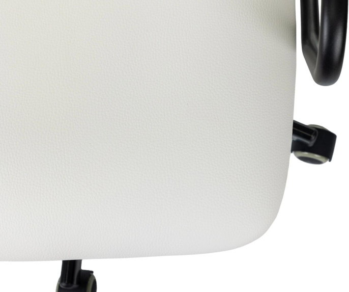 Кресло руководителя Бюрократ CH BALANCE PU, экокожа, до 150кг, топ-ган, фиксированные подлокотники,  белый