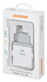 Сетевое зарядное устройство Digma DGWC-2U-3A-WG,  2xUSB-A,  15.5Вт, 3.1A, белый