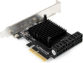 Контроллер ExeGate EXE-516 (PCI-E x4 v3.0, SATA3 6Gb/s, 6 int, ASMedia Chipset ASM1166) EX296207RUS