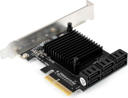 Контроллер ExeGate EXE-516 (PCI-E x4 v3.0, SATA3 6Gb/s, 6 int, ASMedia Chipset ASM1166) EX296207RUS