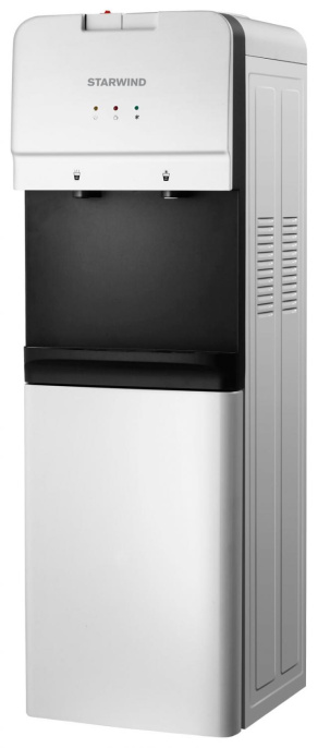 Кулер StarWind SW-1005EW, напольный, электронный, кнопка, белый/черный