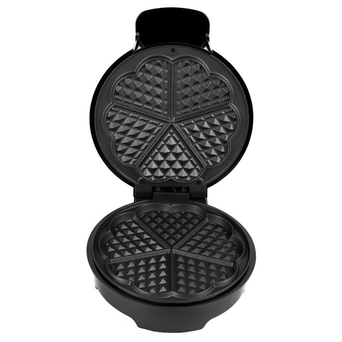 Электрическая вафельница RAGEX R703-000, сердечки, 1000Вт, цвет: черная