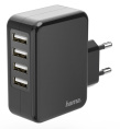 Сетевое зар./устр. Hama H-173676 24W 1.2A+1.2A+1.2A+1.2A 4xUSB универсальное черный 00173676