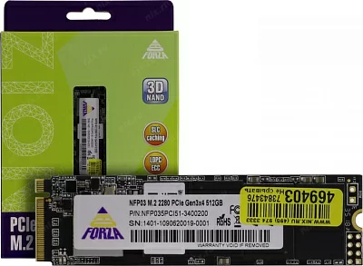 Накопитель SSD 512 Gb M.2 2280 M Neo Forza NFP035PCI51-3400200 3D TLC