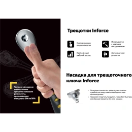 Набор инструментов Inforce 152 предмета 1/2 дюйма и 1/4 дюйма 06-07-18