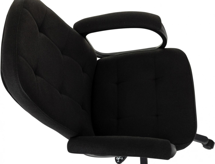 Кресло руководителя Бюрократ CH 002, ткань, до 120кг, топ-ган, черный