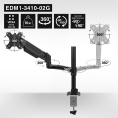 Кронштейн для монитора 13"-34" настольный ExeGate EDM1-3410-02G (газовая пружина, VESA 75x75, 100x100, макс.нагрузка 10 кг, наклон -90°/+90°, поворот -90°/+90°, вращение 360°, 2 способа крепления: сквозное и струбцина, цвет черный) EX300163RUS