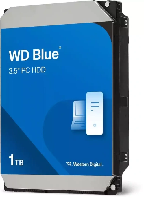 Жесткий диск Western Digital Blue HDD 3.5" SATA 1TB, 5400 rpm, 64MB buffer, WD10EARZ, 1 year