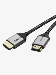 Кабель CABLETIME CH10H (CT-AV540-HE21G(C8K)-B1) 1 м, 8K PREMIUM HDMI 2.1, коаксиальный 32AWG, нейлоновый, 8K/60 Гц, 4K/144 Гц