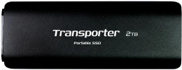 2ТБ Внешний диск SSD Patriot Transporter PTP2TBPEC, USB-C, запись - 1000МБ/с, чтение - 1000МБ/с, черный