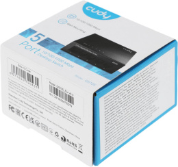 Коммутатор CUDY 5-Port Gigabit Metal  Switch 8-Port Gigabit Ethernet Switch, 8 10/100/1000M RJ45 Ports, IGMP Snooping, Loop Detection/Prevention, 802.1p/DSCP QoS, Desktop Metal Case, Power Saving, Plug & Play, Wall-Mount GS105