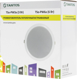 Громкоговоритель TANTOS TSo-PW6a потолочный 6Вт белый [00-00026408]