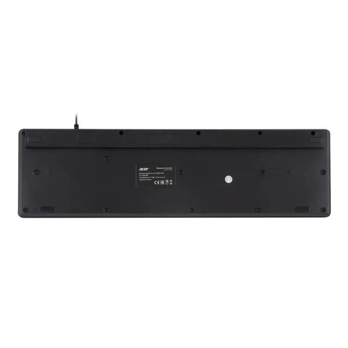 Клавиатура Acer OKW122, проводная, USB, мембранная, черный [zl.kbdee.00c]