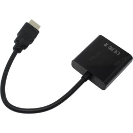 Кабель-переходник HDMI-VGA ExeGate EX-HDMIM-VGAF-0.15 (19M/15F, 0,15м) EX284926RUS