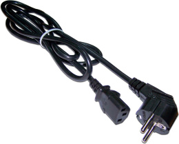Шнур питания Lanmaster (LAN-PP13/SHA-1.0-BK) C13-Schuko проводник.:3x0.75мм2 1м 220В 10А черный