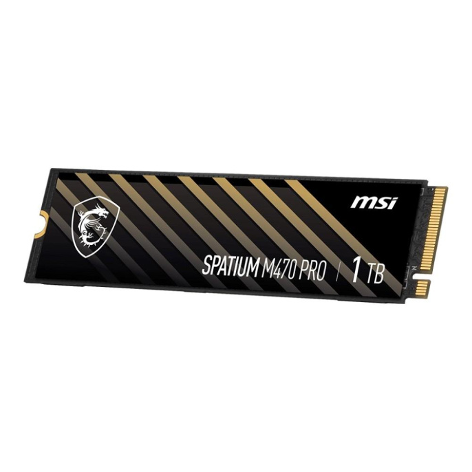 Твердотельный накопитель SSD MSI M.2 2280 1TB SPATIUM M470 PRO Client SSD S78-440L0J0-P83, PCIe Gen4x4 with NVMe