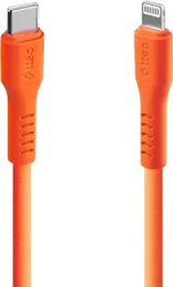 Кабель зарядный и дата TTEC USB-C - Lightning Charge&Date Cable. Длина: 120 см. Цвет: неоновый оранжевый (2DK60NT)