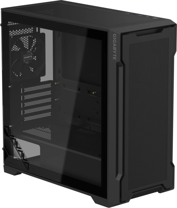 Корпус mATX Gigabyte C102B GB-C102G, Midi-Tower, без БП,  черный [28300-c102b-2crr]