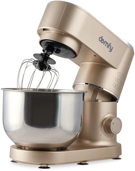 Миксер планетарный DOMFY DSC-KM301, 1200Вт, золотистый