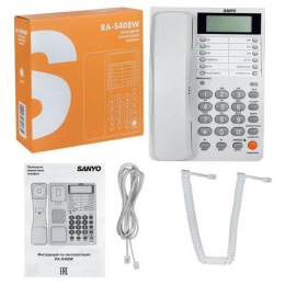 Телефон проводной Sanyo RA-S408W белый