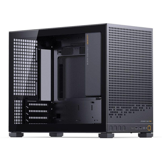 Корпус без блока питания Case JONSBO D32 PRO, Mini-Tower, TG, no fan, 2xUSB-A 3.2 + 1xUSB-C 3.2, mATX, mDTX, mITX Black (D32 PRO BLACK)