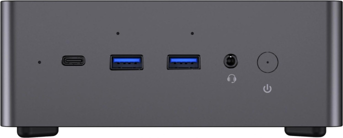 ПК Мини Chuwi AuBox Ryzen AI 9 365 2 32Gb SSD1Tb Radeon 880M Windows 11 Pro 2x2.5GbitEth WiFi BT 120W серебристый/черный (17131075)