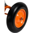 Строительная двухколесная тачка Gigant 110л, 200 кг, литые ПУ колеса GX-03