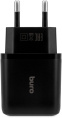 Сетевое зарядное устройство Buro BUWH1,  2xUSB-A,  15.5Вт, 3.1A, черный [buwh15s200bk]