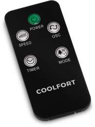 Вентилятор напольный Coolfort CF-2010 45Вт скоростей:3 ПДУ белый