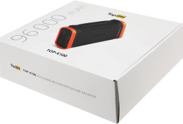 Электростанция портативная TopON TOP-X100 96000mAh 3A QC3.0 3xUSB черный/оранжевый (чехол в комплект