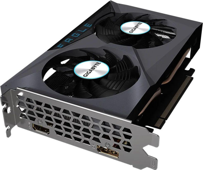 Видеокарта VGA GIGABYTE AMD RADEON RX 6500 XT EAGLE 4G 4GB, GDDR6/64-bit, PCIe 4.0, 1xHDMI 2.1, 1xDP, 2-slot (GV-R65XTEAGLE-4GD)