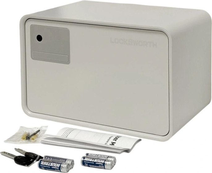 Сейф мебельный LockSworth VS4528-WH взломостойкий встраиваемый 200x310x200мм электронный/ключевой/биометрический