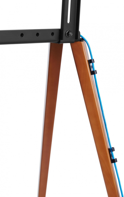 Подставка для телевизора Cactus CS-ST3644BKWN, 43-65", напольный, черный/орех