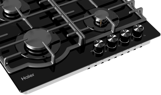 Газовая варочная поверхность Haier HHX-G64RNLB черный (TD0050127RU)