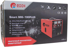 Сварочный полуавтомат Edon Smart MIG-190 Plus С инвертор MIG-MAG/FCAW/MMA/Lift TIG 8.4кВт